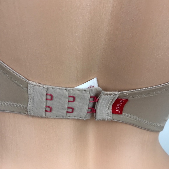 Josie Nude White‎ Contrast Lace 32D Plunge Bralette Balconette Unpadded Bra - Picture 5 of 7